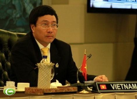 ឧបនាយករដ្ឋមន្ត្រី Pham Binh Minh៖កសាងខ្សែផ្លូវព្រំដែនសន្តិភាពមិត្តភាពជាមួយកម្ពុជា